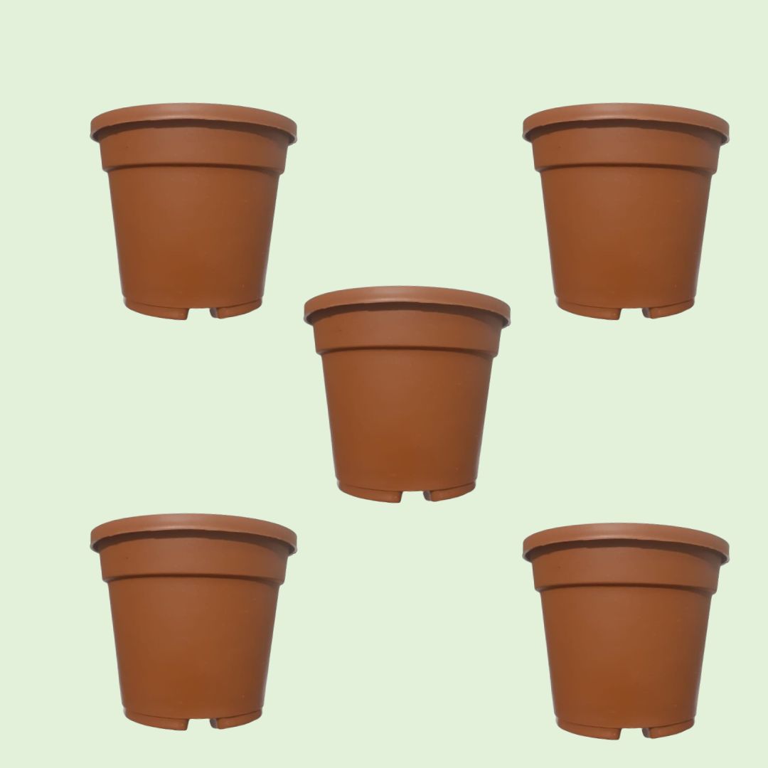 4 inch Terracotta color Flowerpot