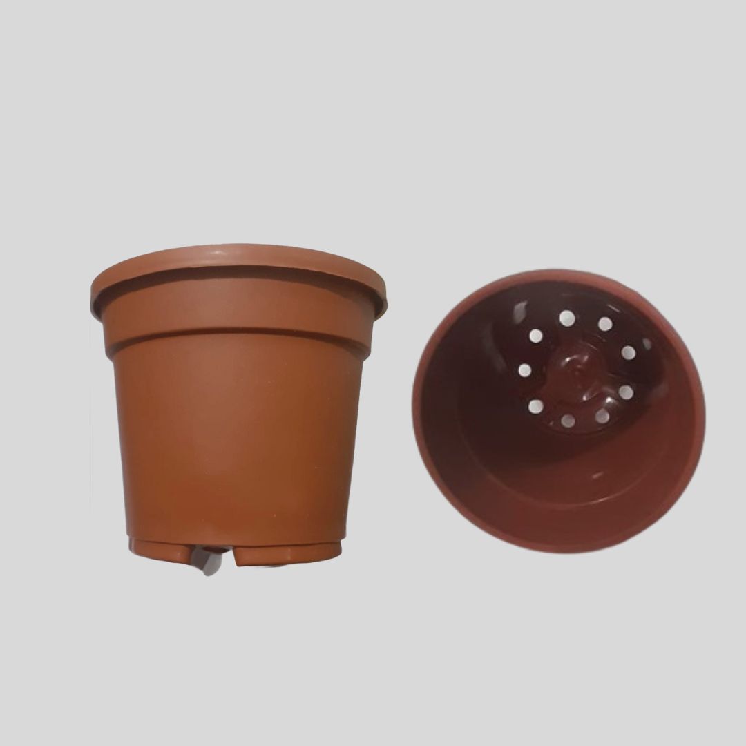 4 inch Terracotta color Flowerpot