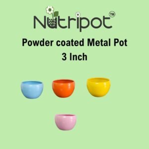 nutripot powder coated metal pots 4 inch