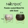 powder coated 6 inch metal pot
