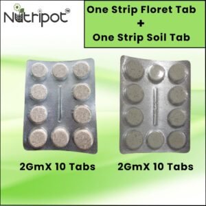1 strip nutripot floret tab (2gmx10) + 1 strip nutripot soil tab (2gmx10)